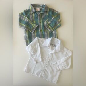 Boys Button Up Shirt Bundle 18 Months Long sleeve Easter Special Occasion Shirts